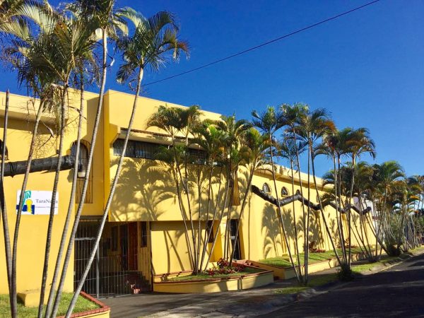 Front of resort building.