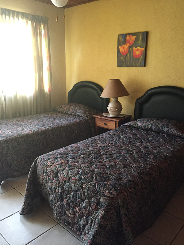 Bedroom with twin beds.