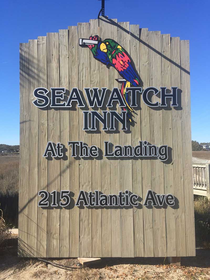 Seawatch Inn sign.